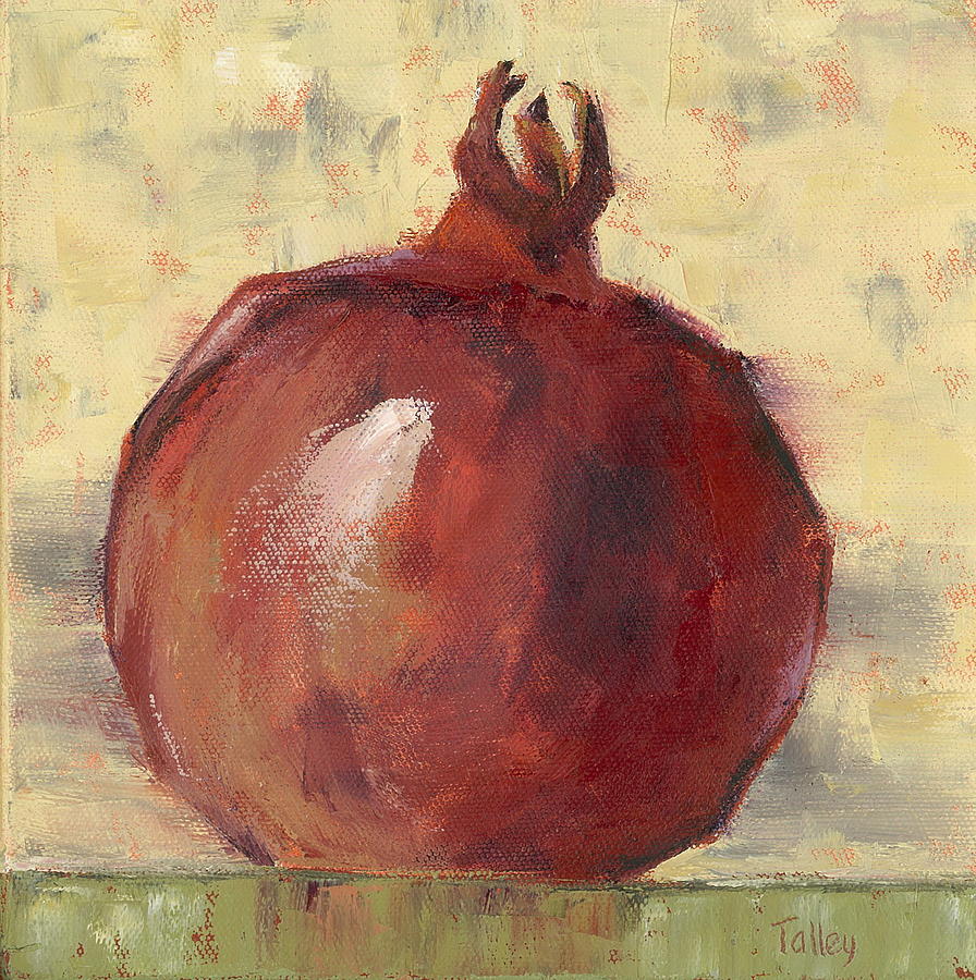 Tuscan Pomegranate Painting by Pam Talley