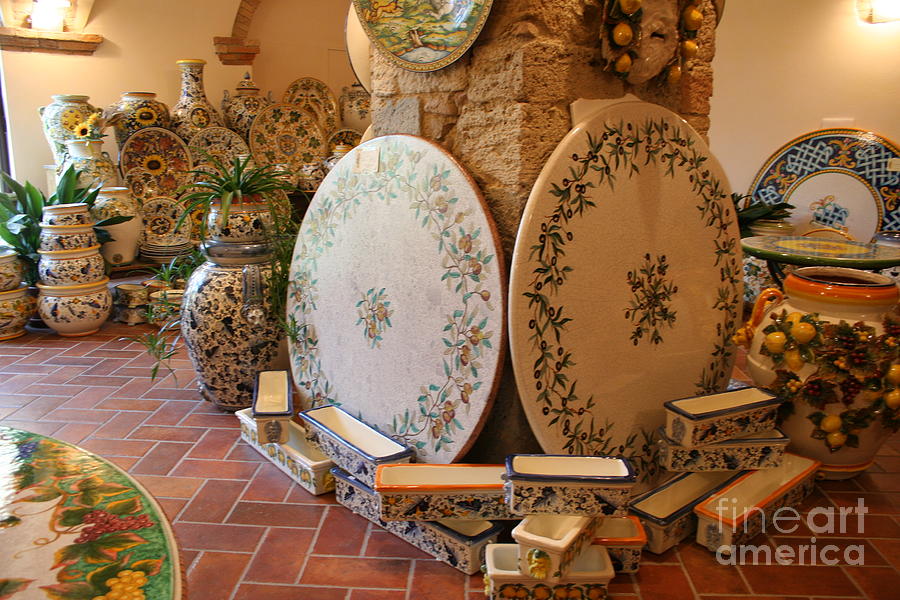 Tuscan Pottery Photograph by Christiane Schulze Art And Photography