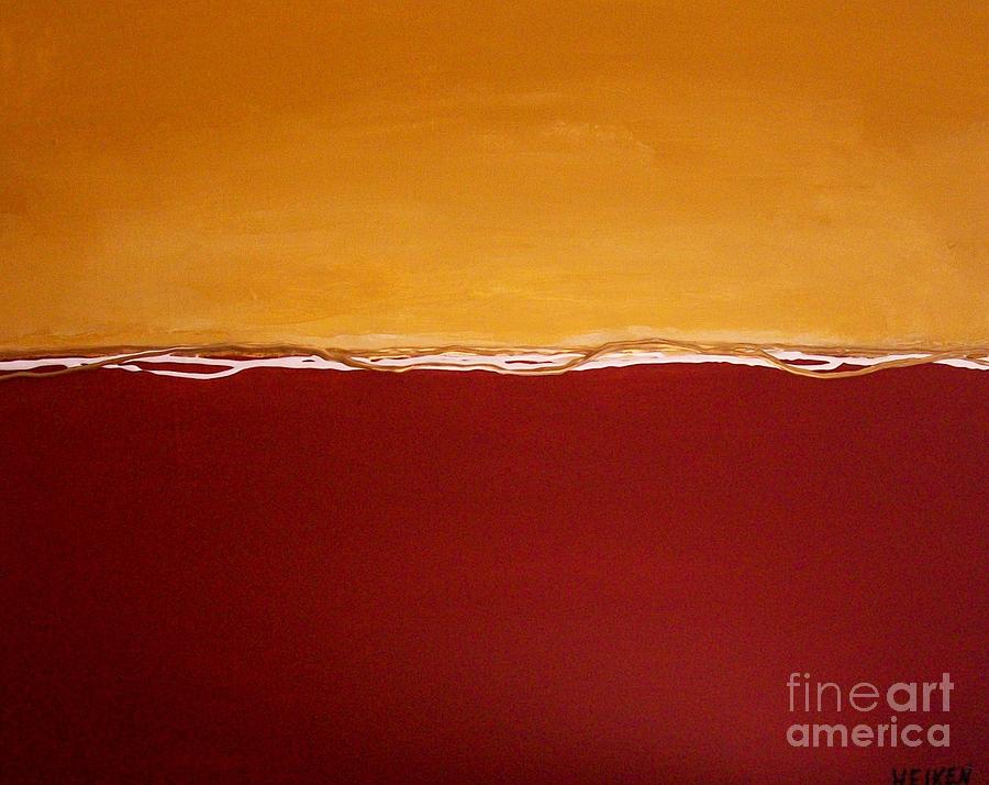 Abstract Painting - Tuscan Sunrise by Marsha Heiken