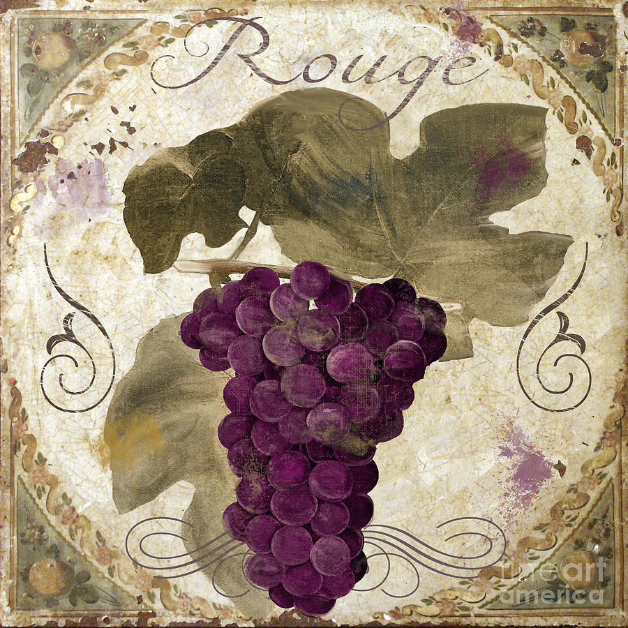 Wine Painting - Tuscan Table Rouge by Mindy Sommers