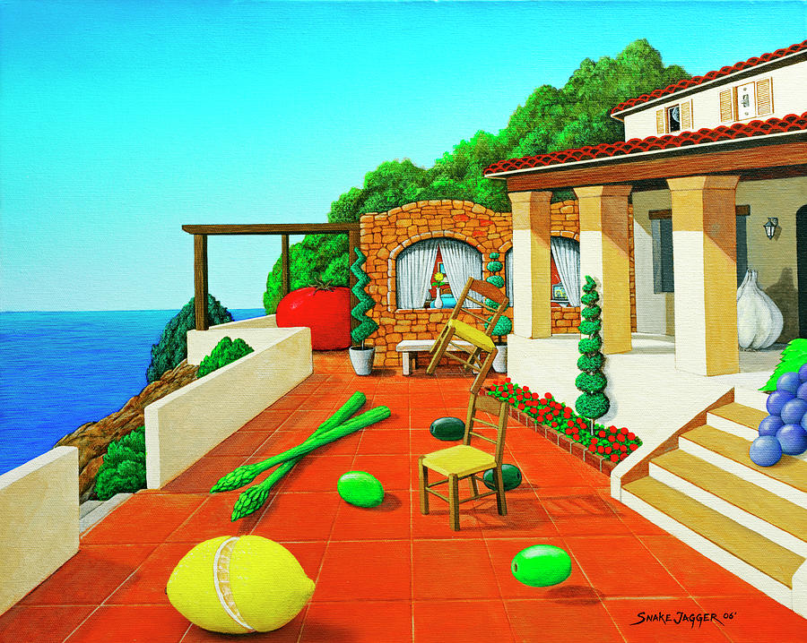 Tuscan Vacation Painting by Snake Jagger