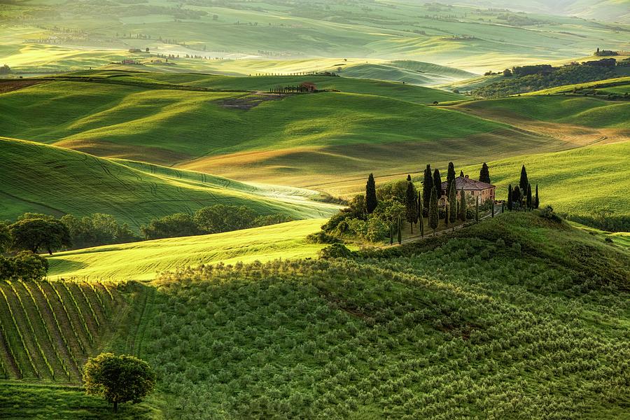 Tuscan Villa I Photograph by Harriet Feagin