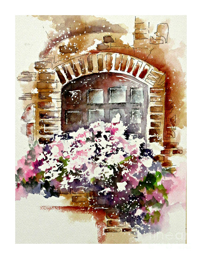 Tuscan Window #2 Painting by Janet Cruickshank