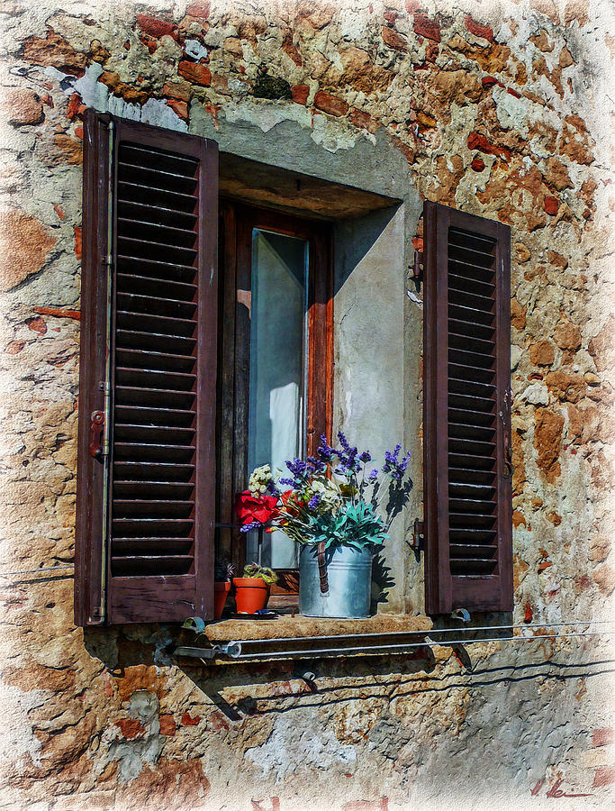 Tuscan Window Photograph by Hanny Heim