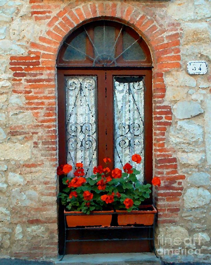 Wine Photograph - Tuscan Window by JB John