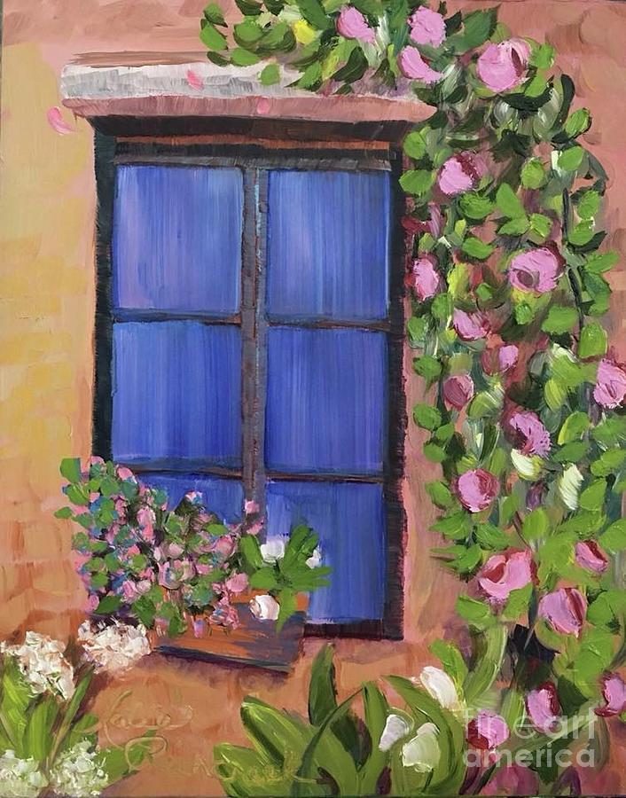 Tuscan Window Painting by Katie Richcreek