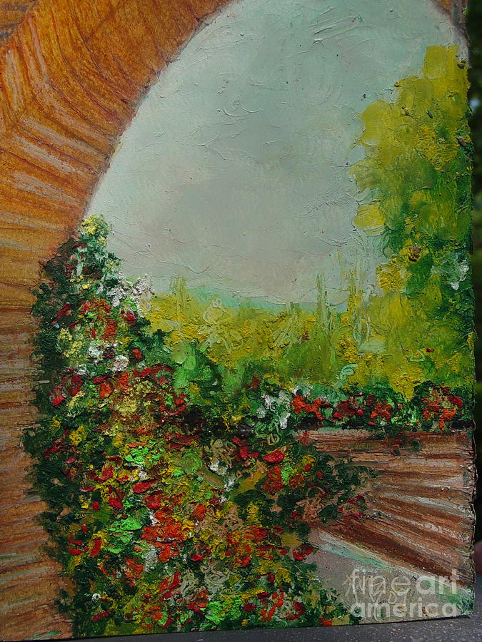 Tuscany 09 Painting by Robin Miller-Bookhout