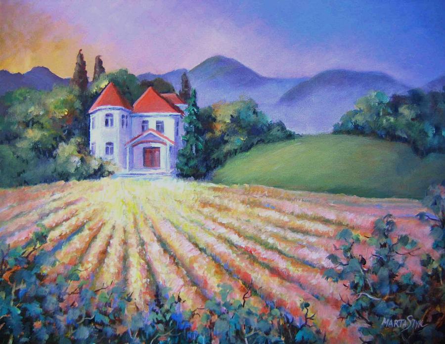 Tuscany 2 Painting by Marta Styk