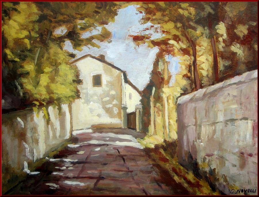 Still Life Painting - Tuscany alley by Giovanni Novelli