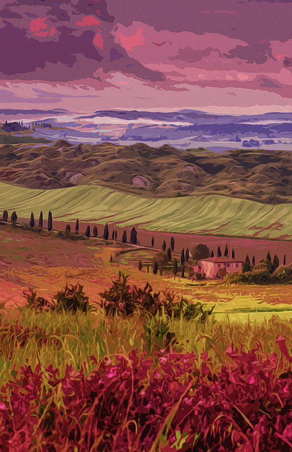 Tuscany, Beauty of the World Painting by AM FineArtPrints
