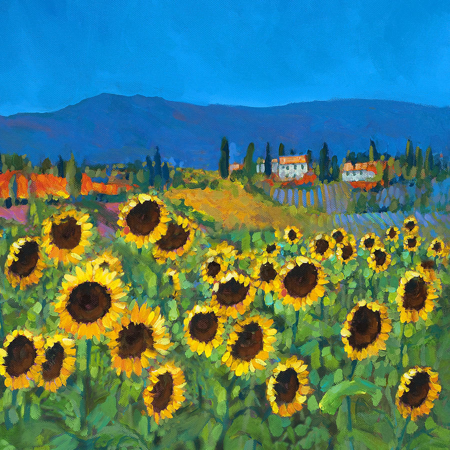 Flower Painting - Tuscany by Chris Mc Morrow