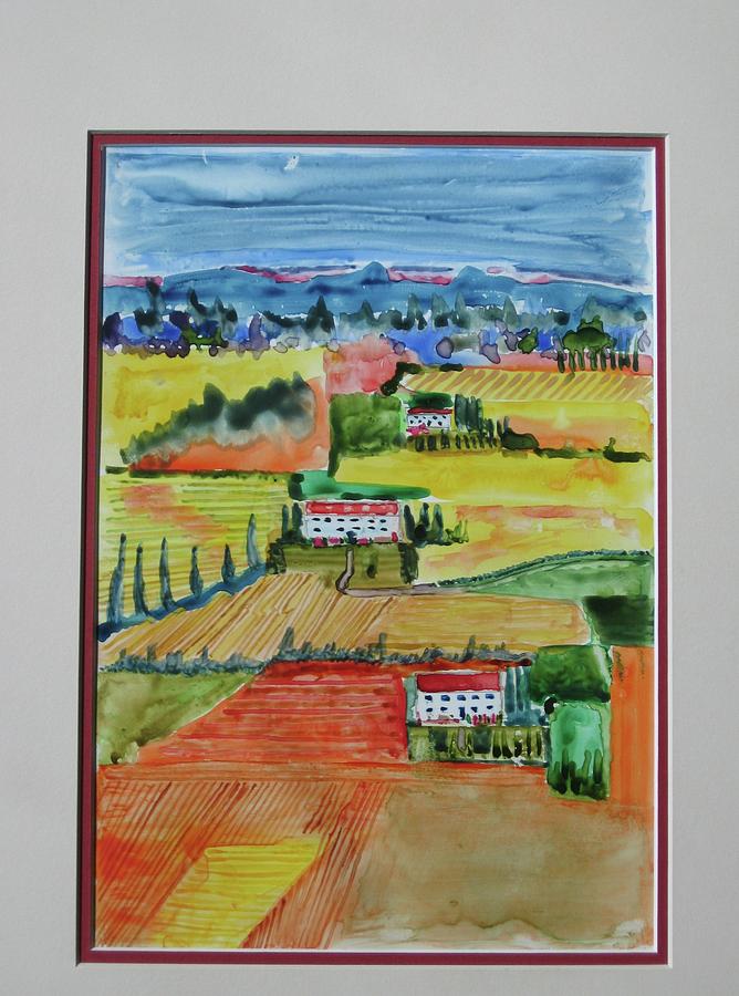 Farmland Painting - Tuscany in Summer by Harold Kimmel