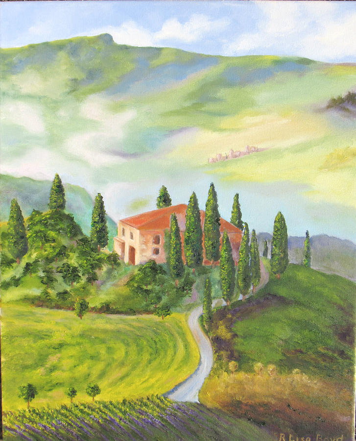 Tuscany Italy Painting by Lisa Boyd