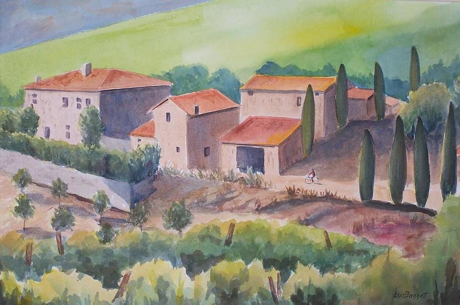 Tuscany Painting by Lou Baggett - Fine Art America