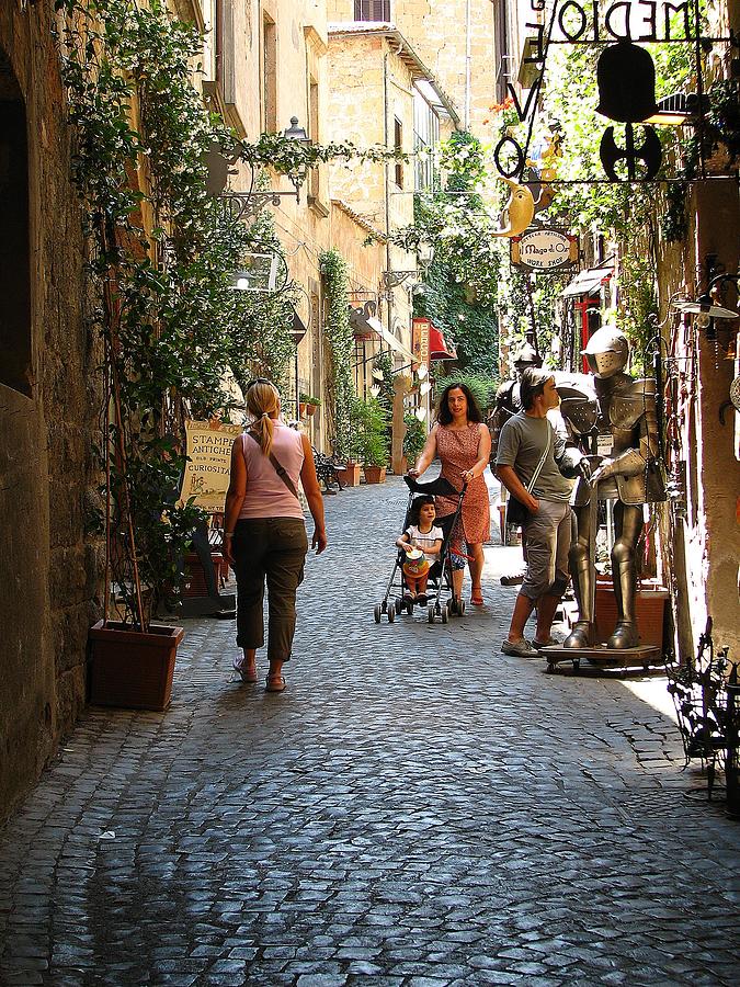 Tuscany Street Scene Photograph by Diane Height
