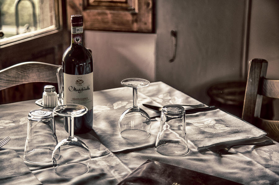 Tuscany Table 2 Photograph by Kathy Adams Clark