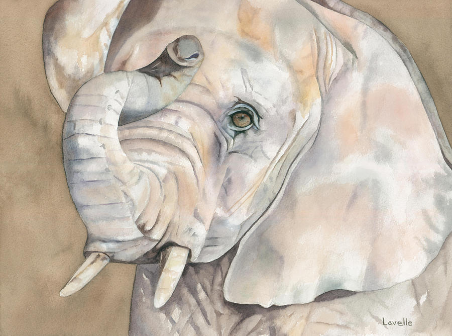 Tusk Painting by Kimberly Lavelle - Pixels