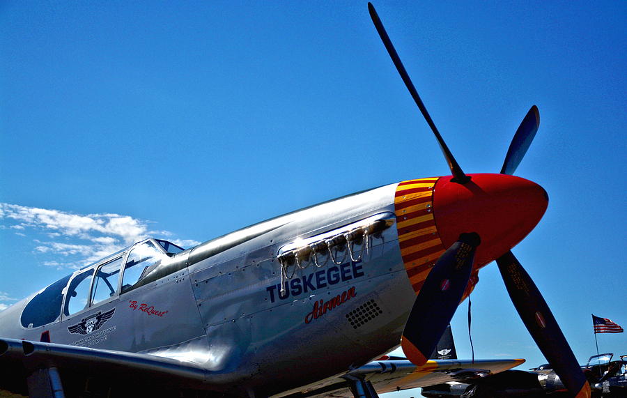 Tuskegee Airmen P51 Mustang Fighter Plane Photograph by Amy McDaniel