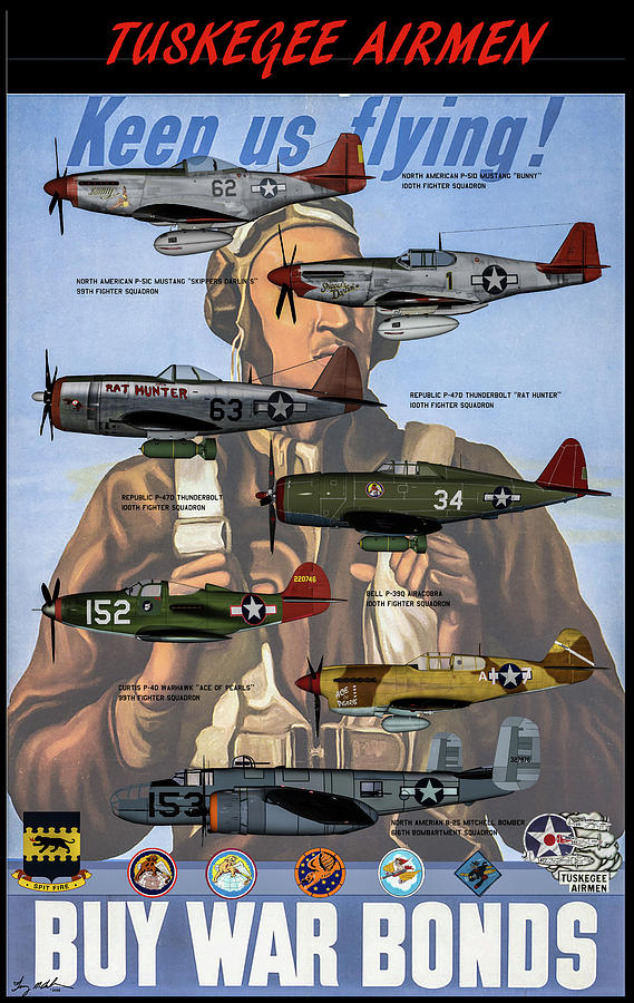 Tuskegee Airmen Poster Digital Art by Tommy Anderson