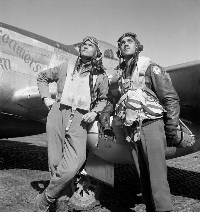 Benjamin Davis Photograph - Tuskegee Airmen by War Is Hell Store