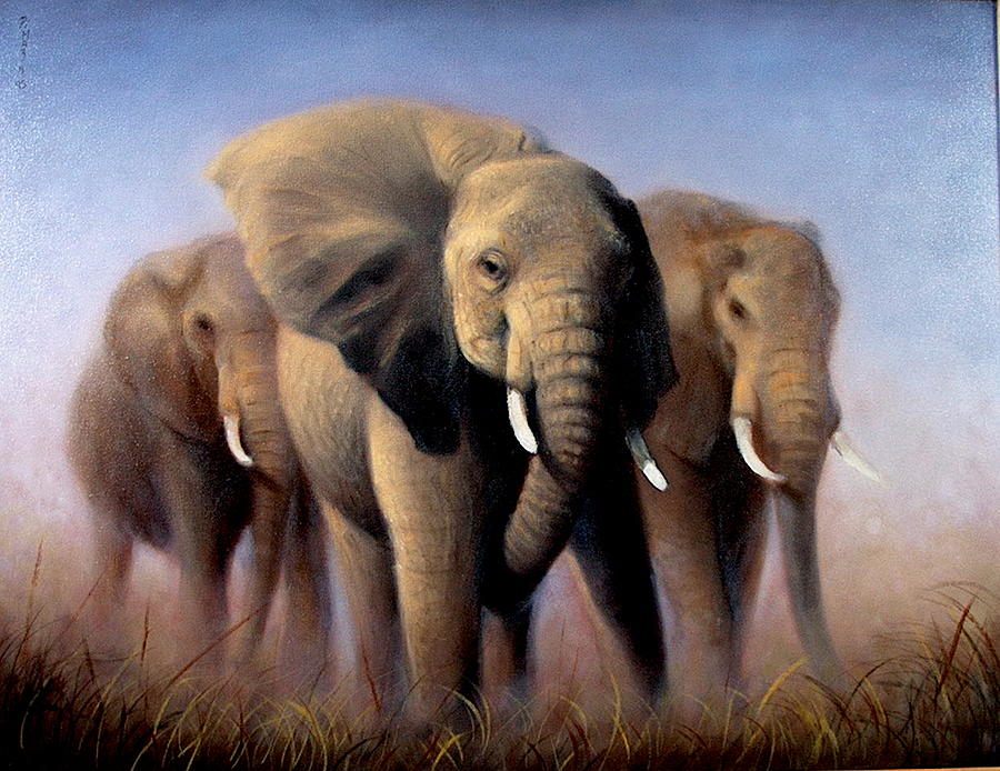Tusks Painting by Donelli  DiMaria