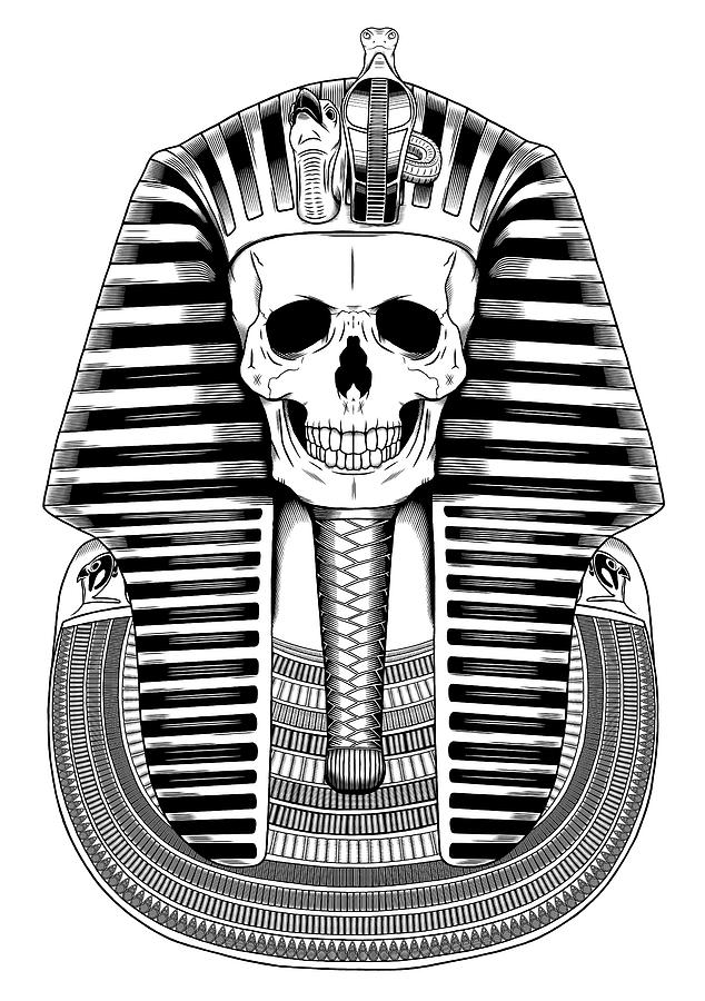 Tutankhamun Reloaded Drawing by Fnoul Fine Art America