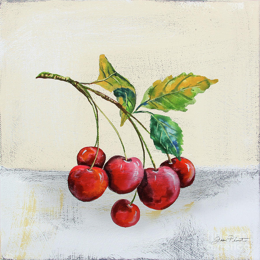 Tutti Fruiti Cherries 2 Painting by Jean Plout