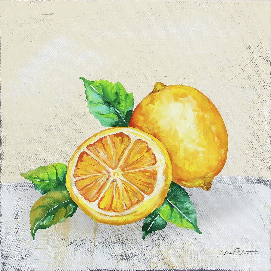Tutti Fruiti Lemons 2 Painting by Jean Plout