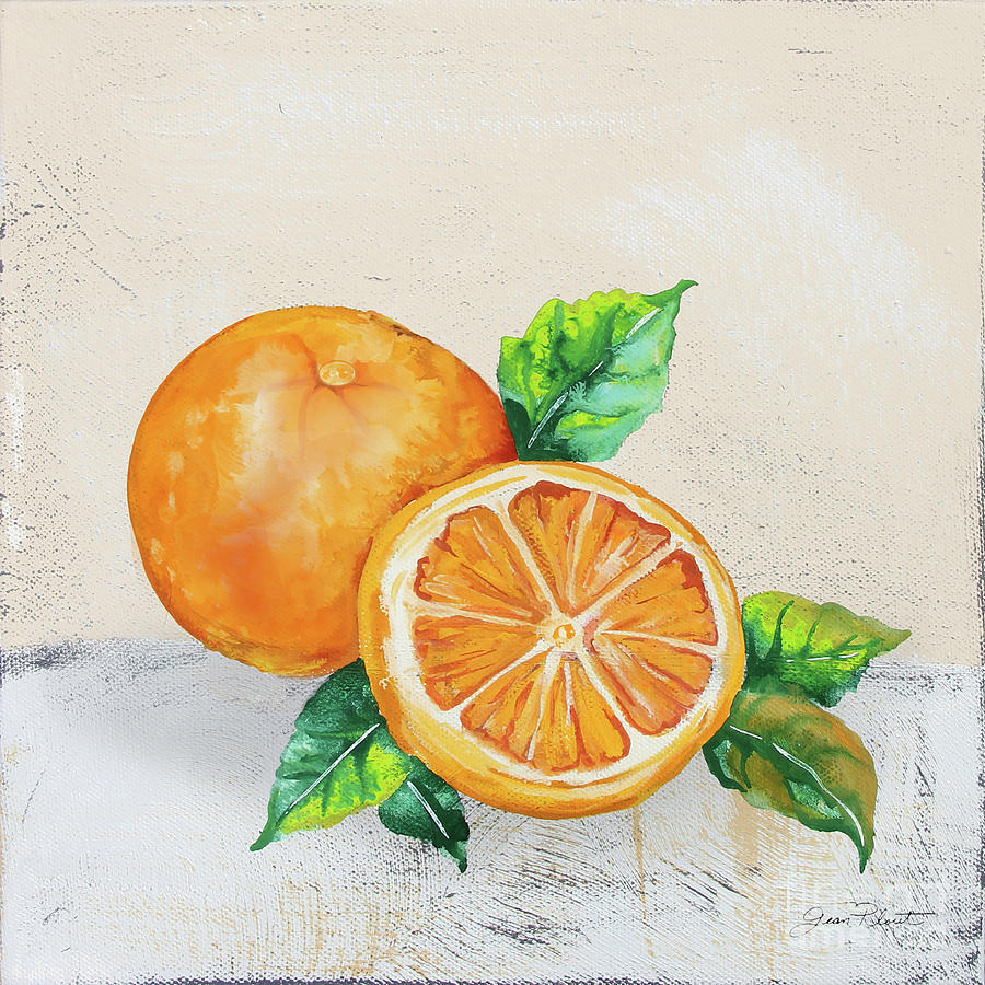 Tutti Fruiti Oranges 2 Painting by Jean Plout