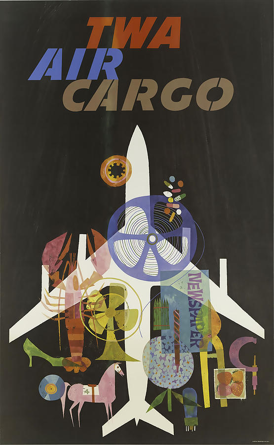 TWA Air Cargo Mixed Media by David Wagner