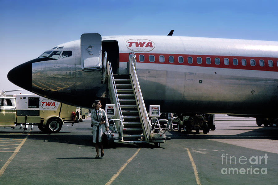 TWA Boeing 707, August 1965 Photograph by Wernher Krutein