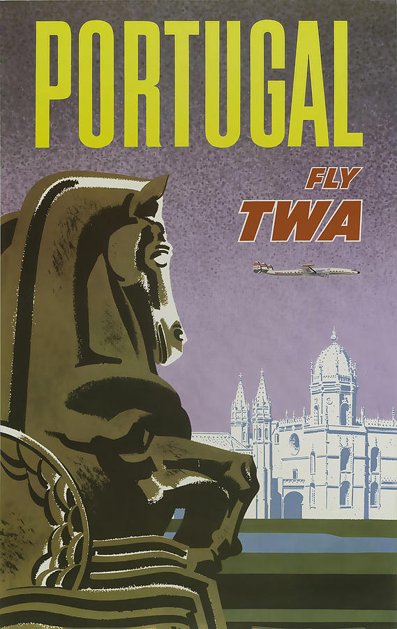 TWA Portugal Mixed Media by David Wagner