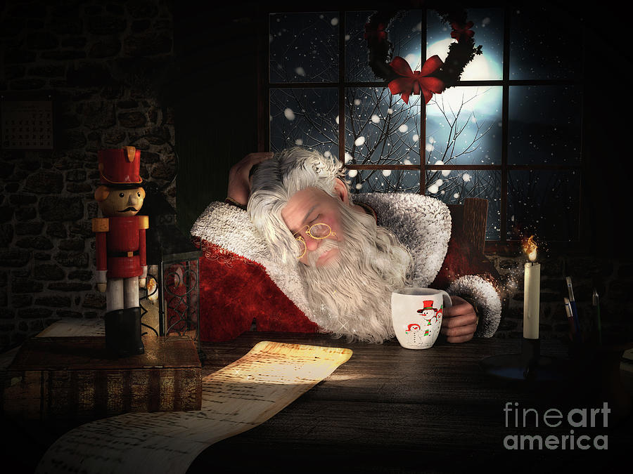 Twas the Night Before Christmas Digital Art by Shanina Conway