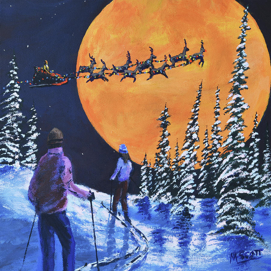 Twas The Night Before Painting by Michael Scott