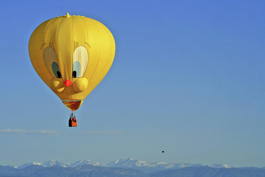 Mountain Photograph - Tweety Balloon by Scott Mahon