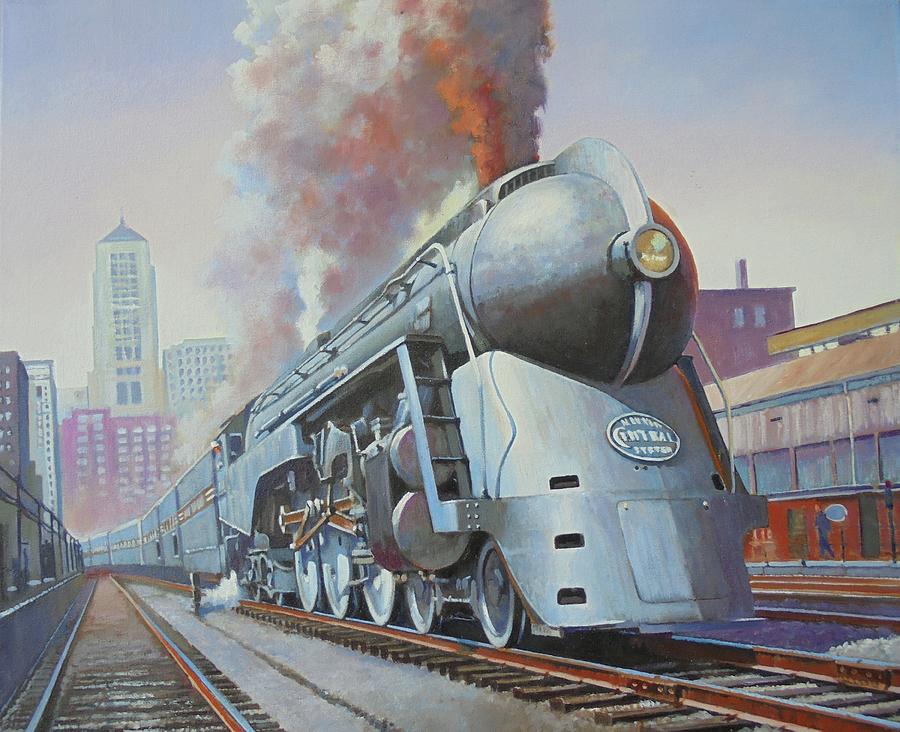 Twentieth Century Limited Painting by Mike Jeffries