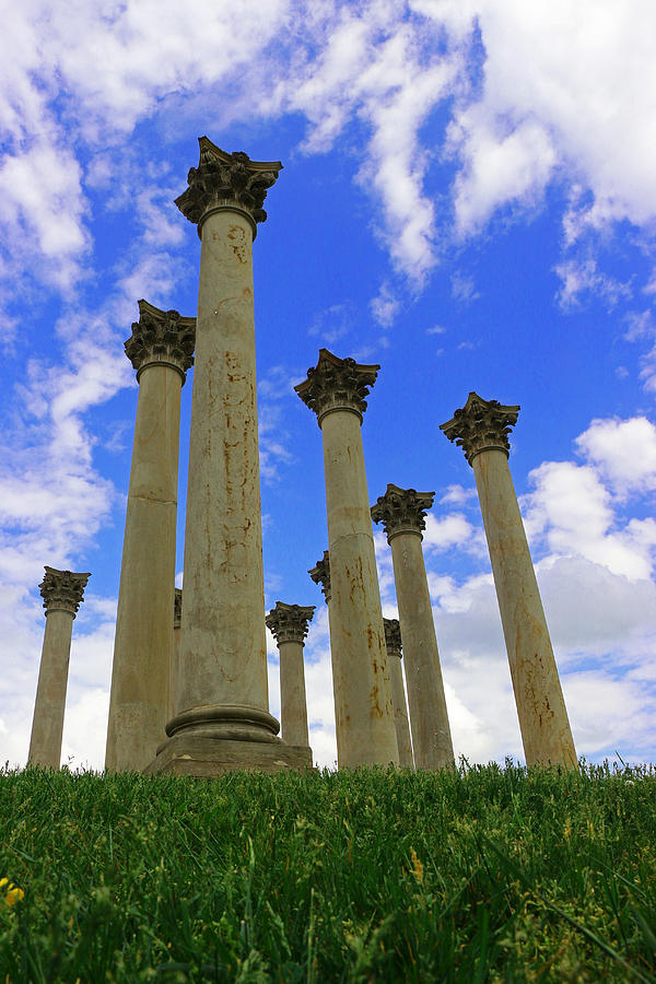 Architecture Photograph - Twenty Two Corinthian Columns by Iryna Goodall