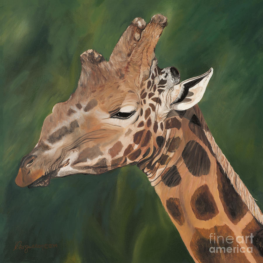 Twiga the Giraffe Painting by Sylvie Fergusson - Fine Art America