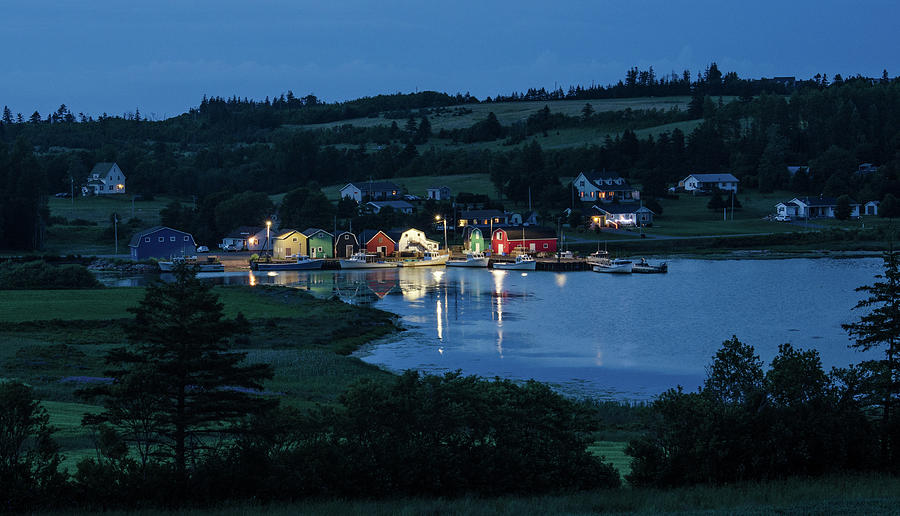 Twilight at French River Harbour, PEI Photograph by Rob Huntley