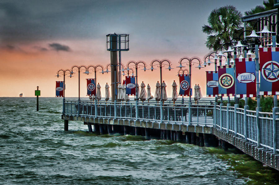 Twilight at Kemah Photograph by James Woody