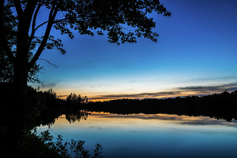 Twilight At Lake Horicon Photograph By Bob Cuthbert