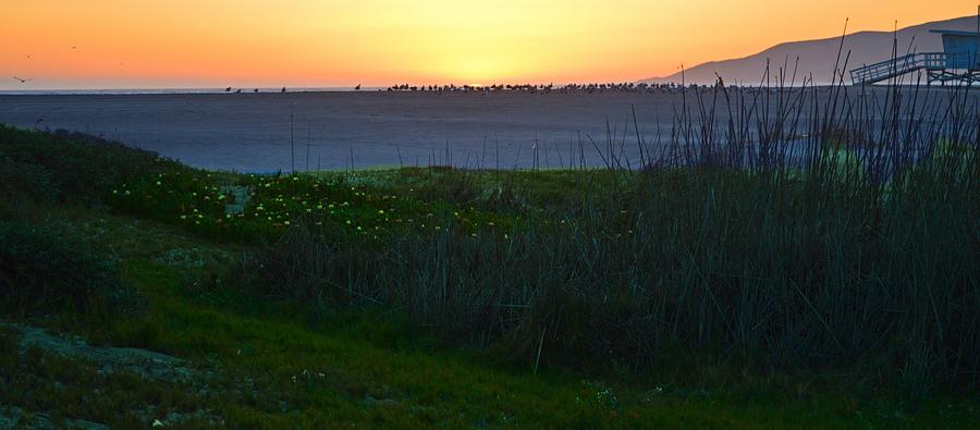 Twilight At Malibu Beach Photograph