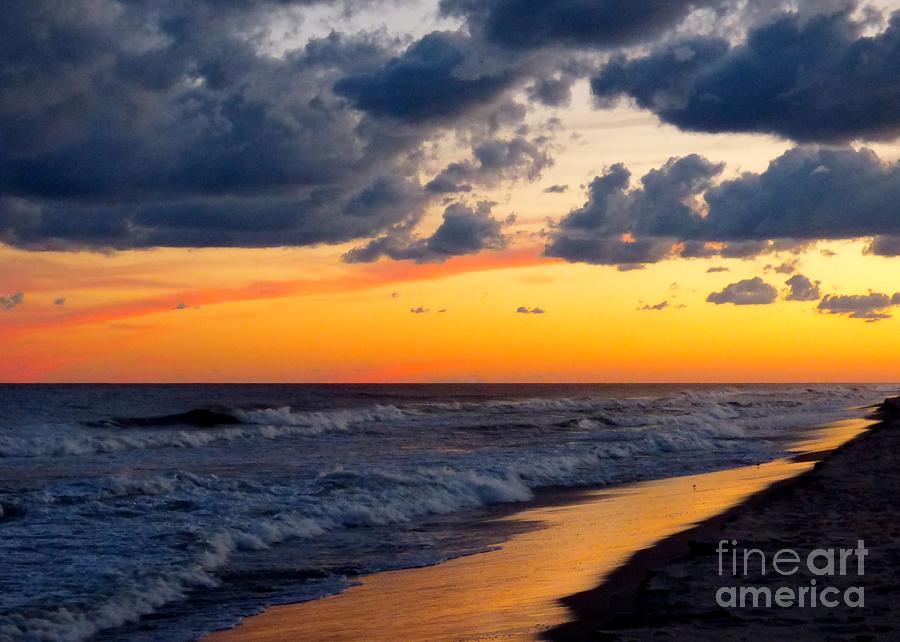 Twilight At The Beach Photograph by Jean Wright