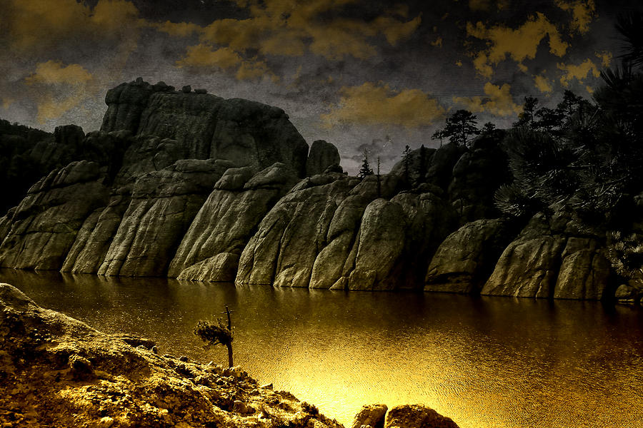 Twilight at the Lake Photograph by Ellen Heaverlo