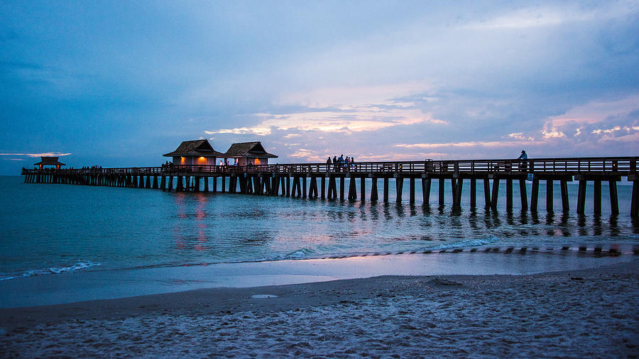 Twilight at the Pier Photograph by Karen Regan