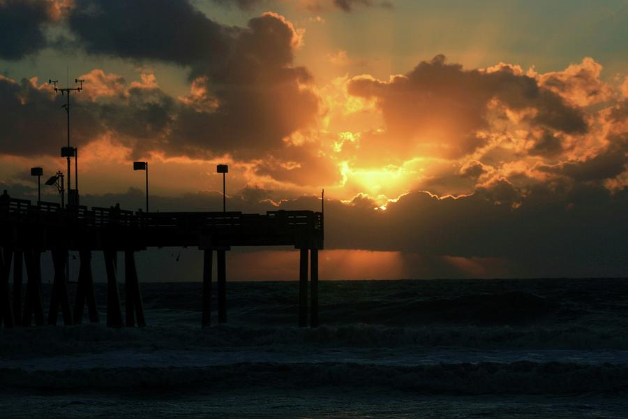 Twilight at the Pier Photograph by Robert Wilder Jr