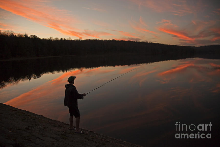 Twilight Photograph - Twilight Fishing Delight by John Stephens Twilight Photograph - Twilight Fishing Delight by John Stephens