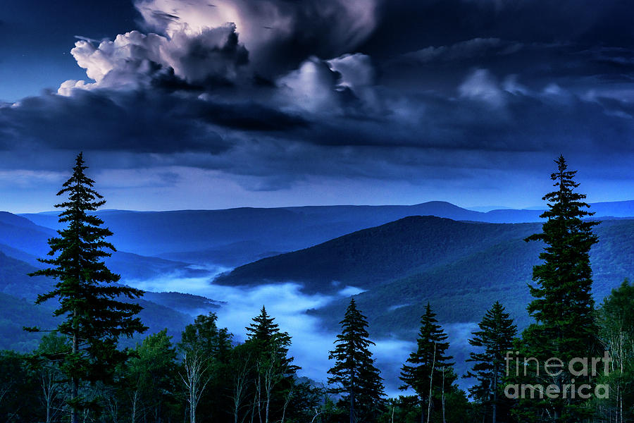 Twilight from Highland Scenic Highway Photograph by Thomas R Fletcher