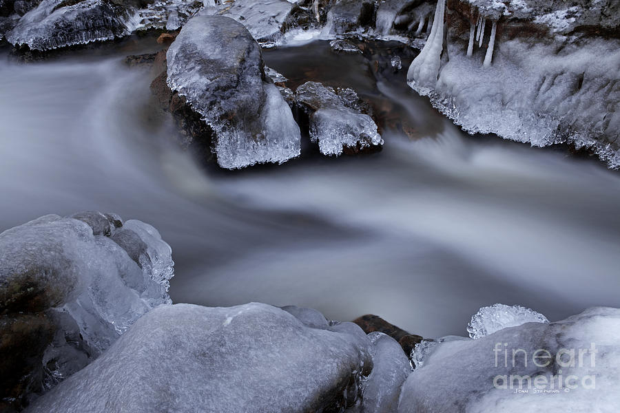 Twilight Ice Photograph by Lone Palm Studio