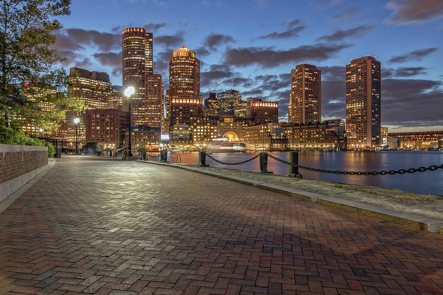 Twilight in Boston Photograph by Kristen Wilkinson